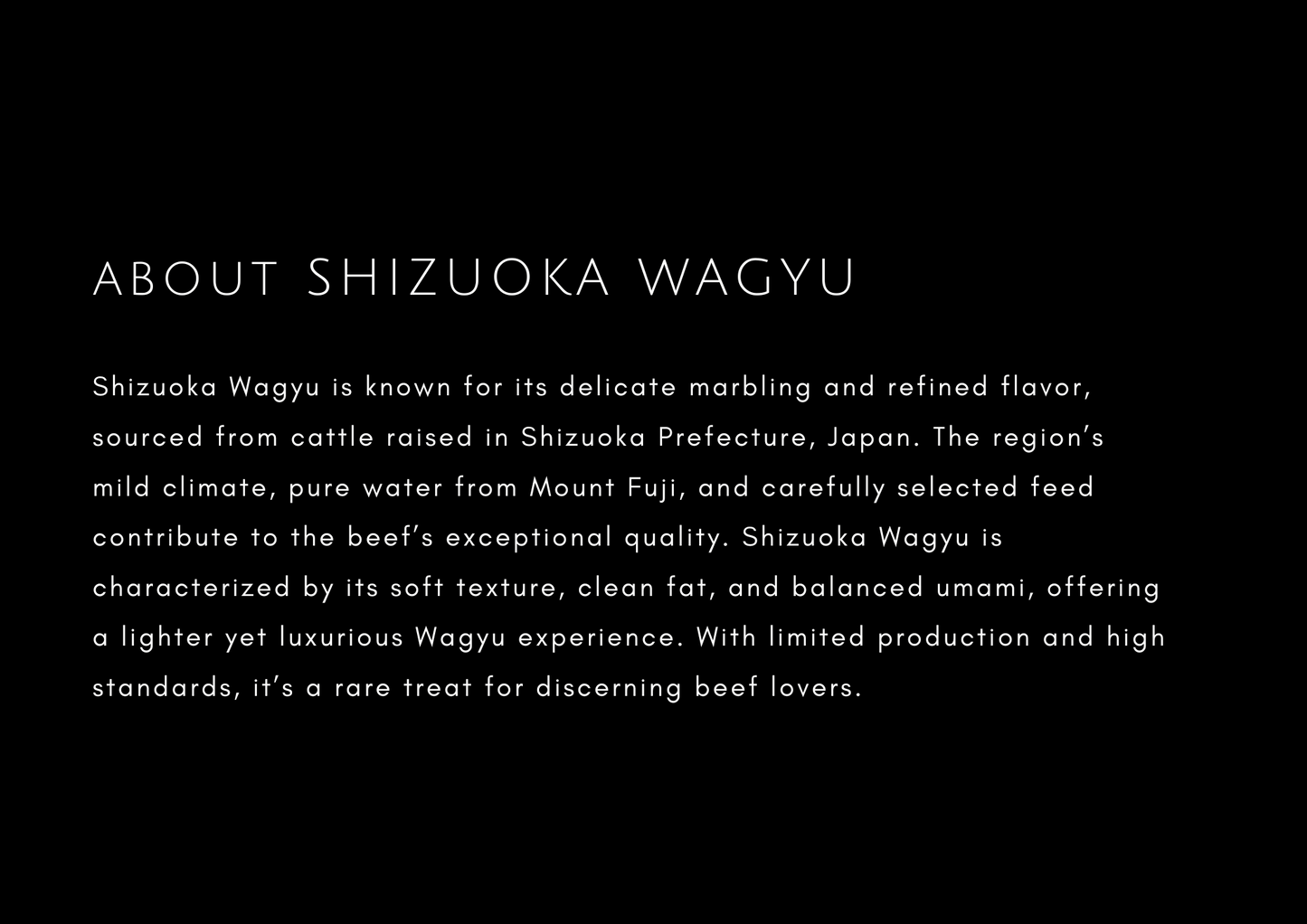 A5 l Shizuoka Wagyu | Tenderloin